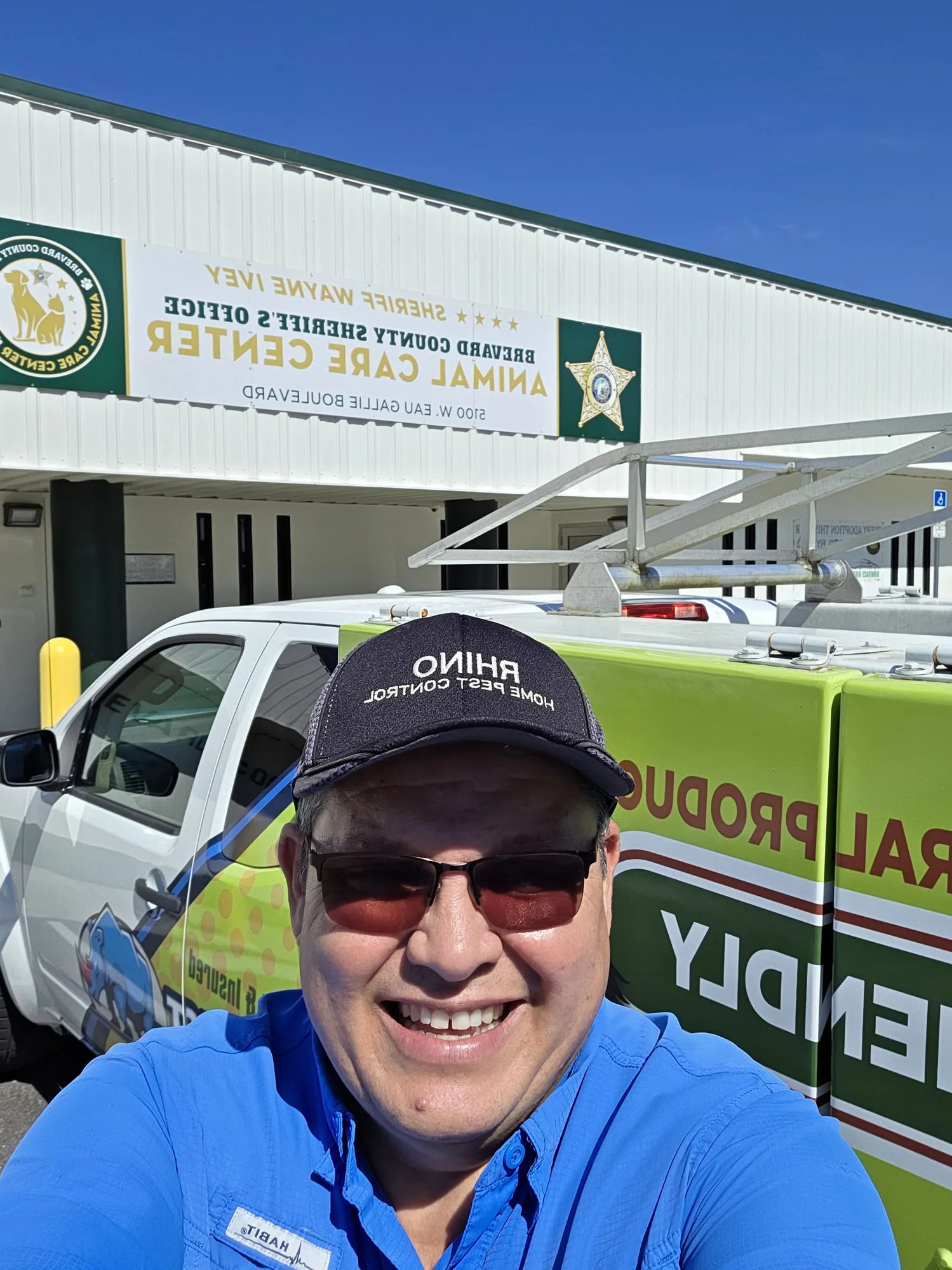 Rhino Pest Management technician at the Brevard County Sheriff's Animal Care Center