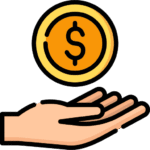 Hand holding yellow coin representing flexible cleaning pricing options